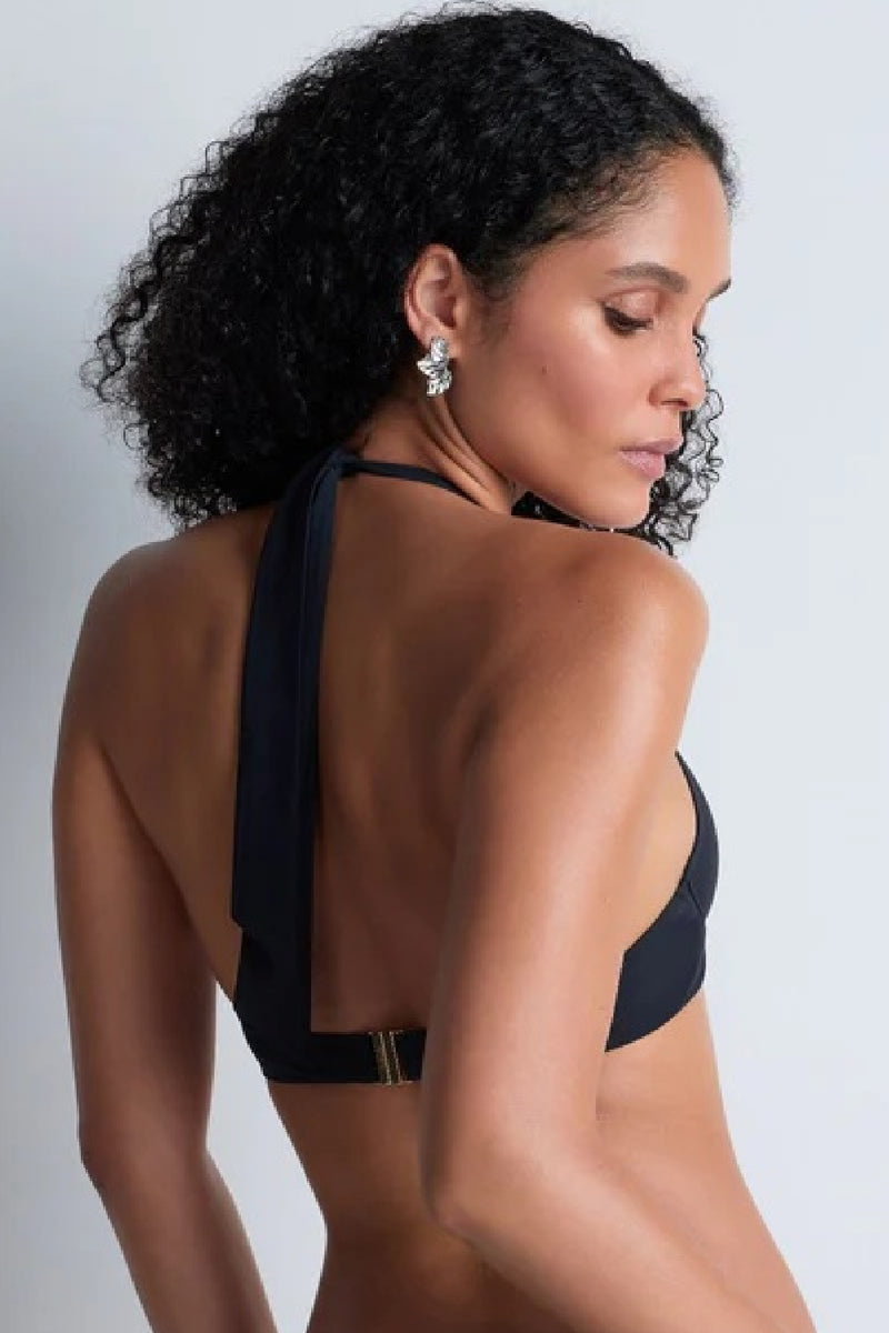 Aubade Swim Summer Essence Plunge Bikini, Black (4R12)