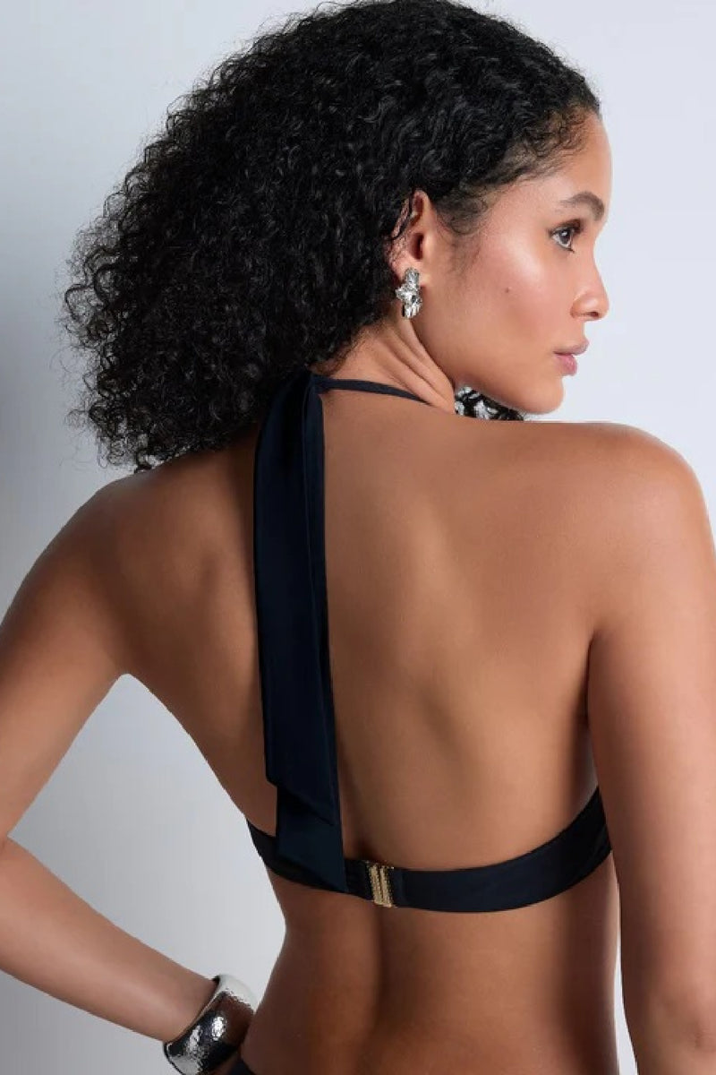 Aubade Swim Summer Essence Plunge Bikini, Black (4R12)