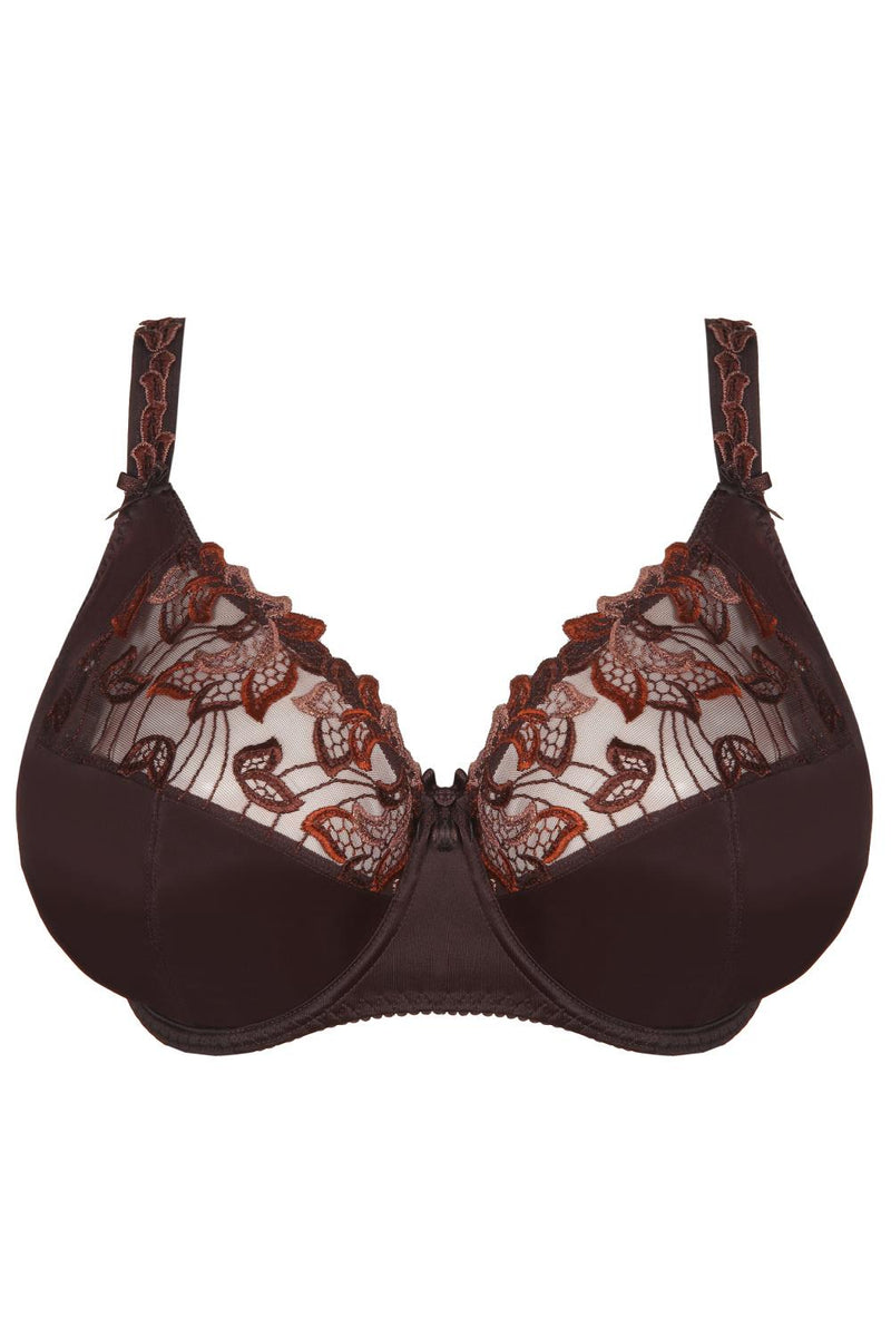 PrimaDonna Deauville Full Cup Bra, I - K Cup, Ristretto (0161815)