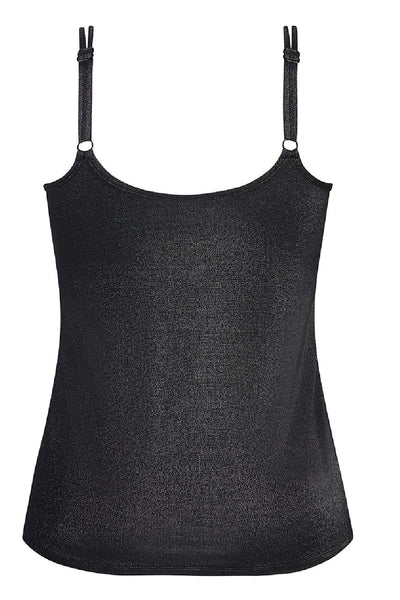 Amoena Valletta Mastectomy Camisole, Sparkly Black (44905)