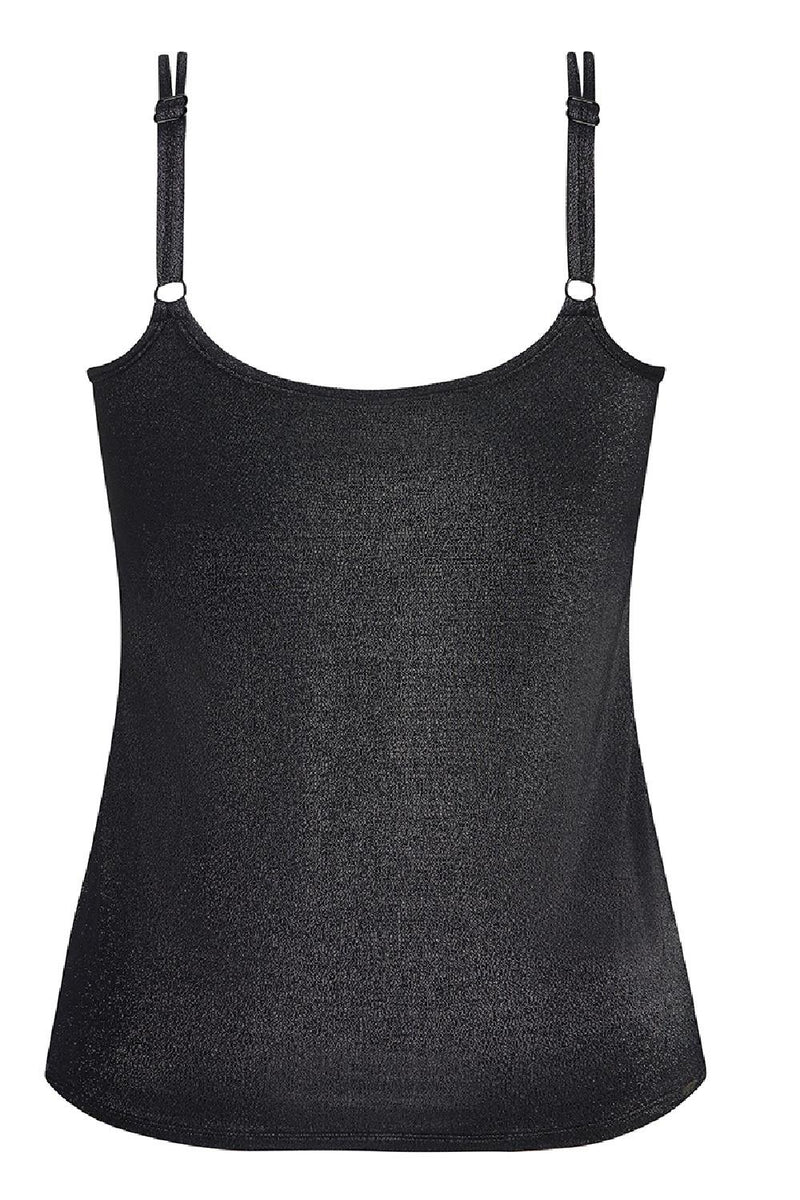Amoena Valletta Mastectomy Camisole, Sparkly Black (44905)