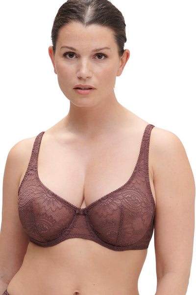 Simone Perele Embleme Underwired Bra with curved neckline 1C3323 Byzantin