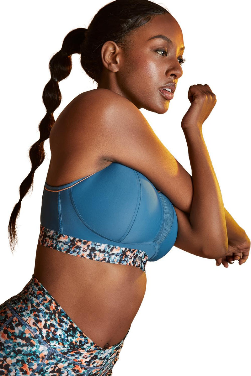 Panache Non-Wired Sports Bra, Abstract Animal (7341B)