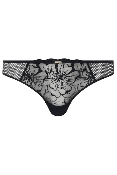 Chantelle Fleurs Tanga, Black (C12M9)