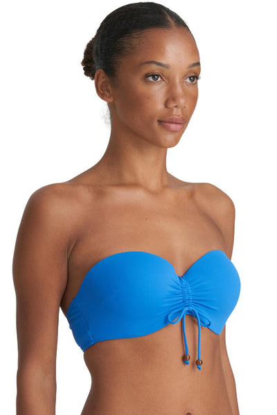 Marie Jo Swim Flidais Padded Strapless Bikini Top, Blue Mistral ( 1007218 )