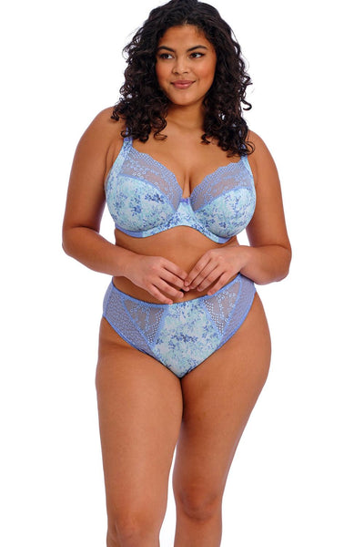 Elomi Lucie High Leg Brief, Cornflower (EL4496)