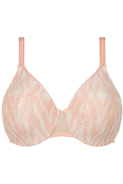 Chantelle C-Magnifique Seamless Unlined Minimizer Bra, Ikat Print (1891)