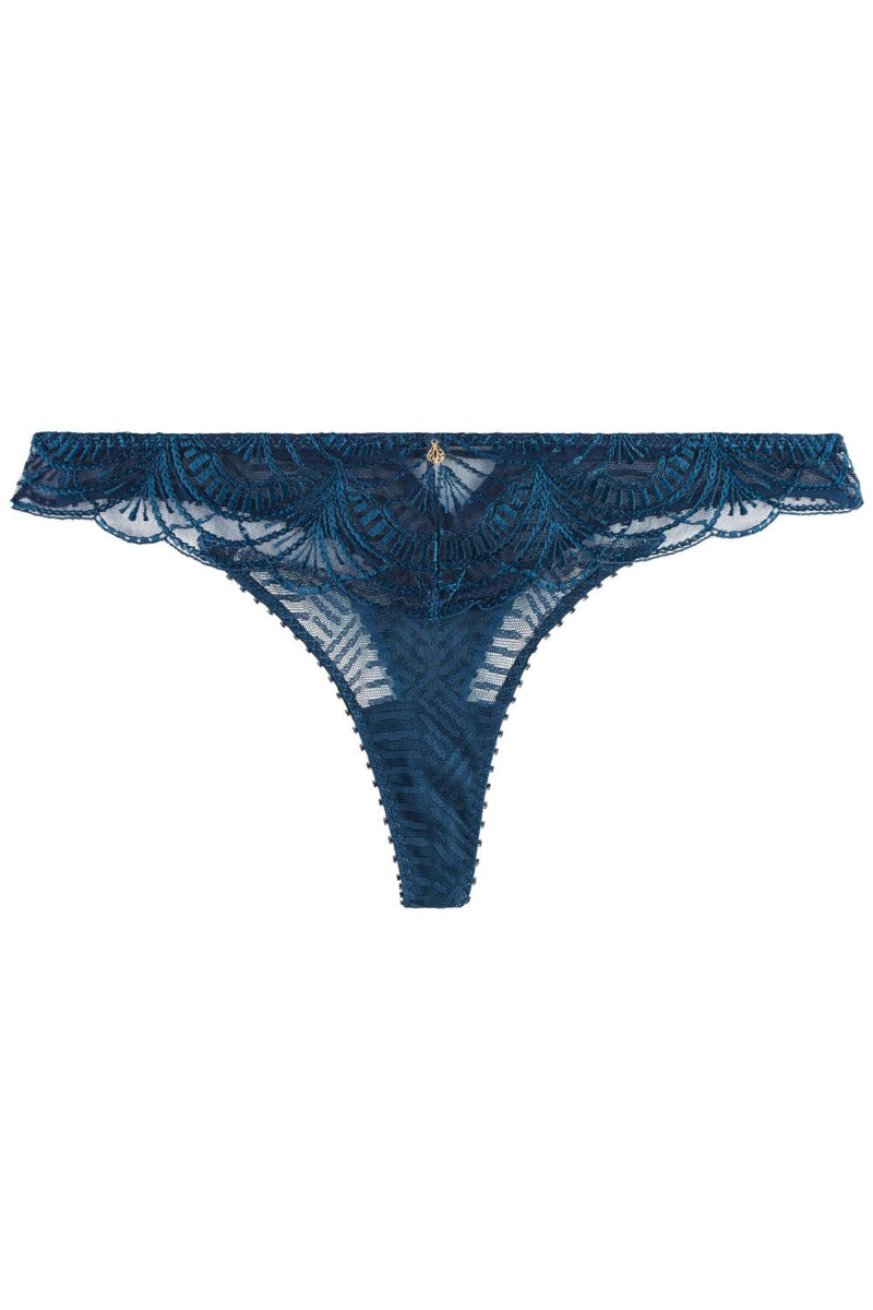 Aubade Ethnic Vibes Thong, Dark Cyan (2B26)