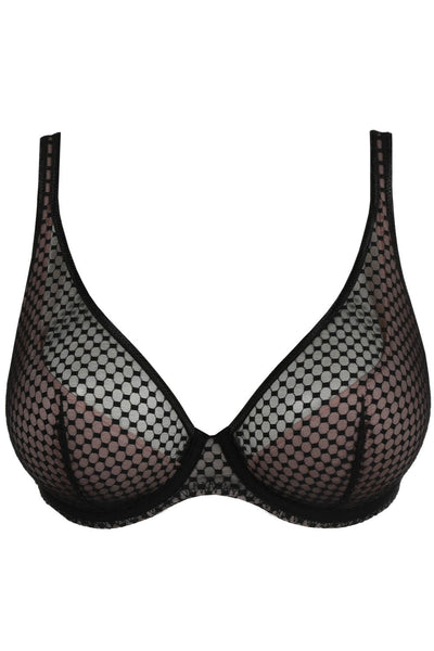 PrimaDonna Twist Glass Beach Plunge Bra, Black (0142354)