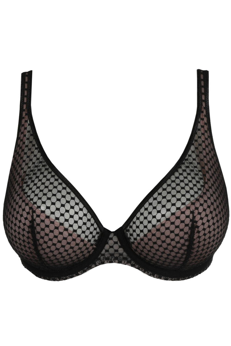 PrimaDonna Twist Glass Beach Plunge Bra, Black (0142354)