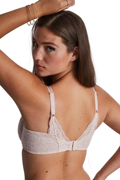 Aubade Rosessence Underwired Triangle Plunge Bra, Nude d’Été (2KF12)