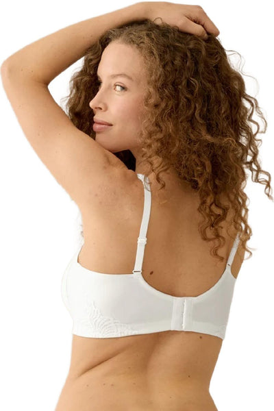 Naturana Wireless Bra with Side Smoother Effect and Lace, Ecru (5675)