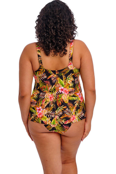 Elomi Tiger Valley Non Wired Moulded Tankini Top, Black (ES802361)