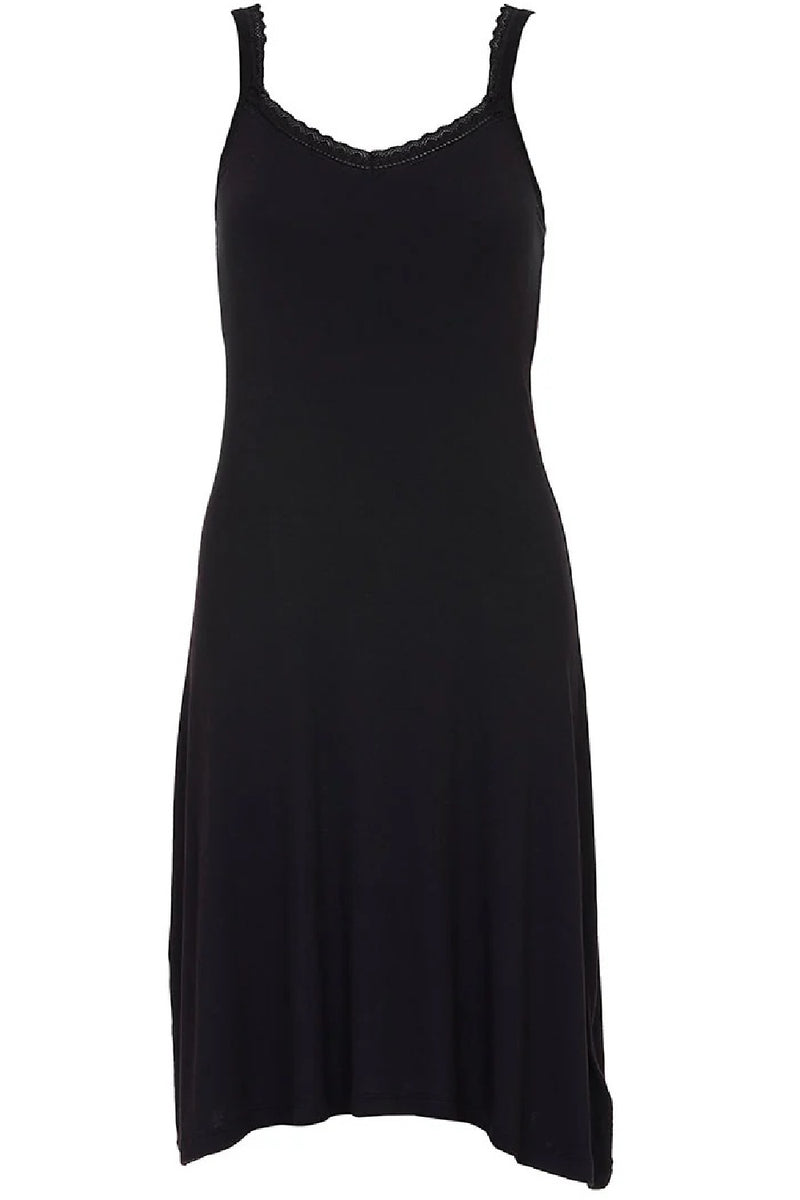 Cyberjammies Bonnie Lace Trim Jersey Chemise, Black (5056)