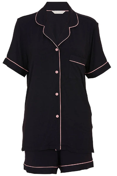 Cyberjammies Bonnie Revere Jersey Shorty Set, Black (5059)