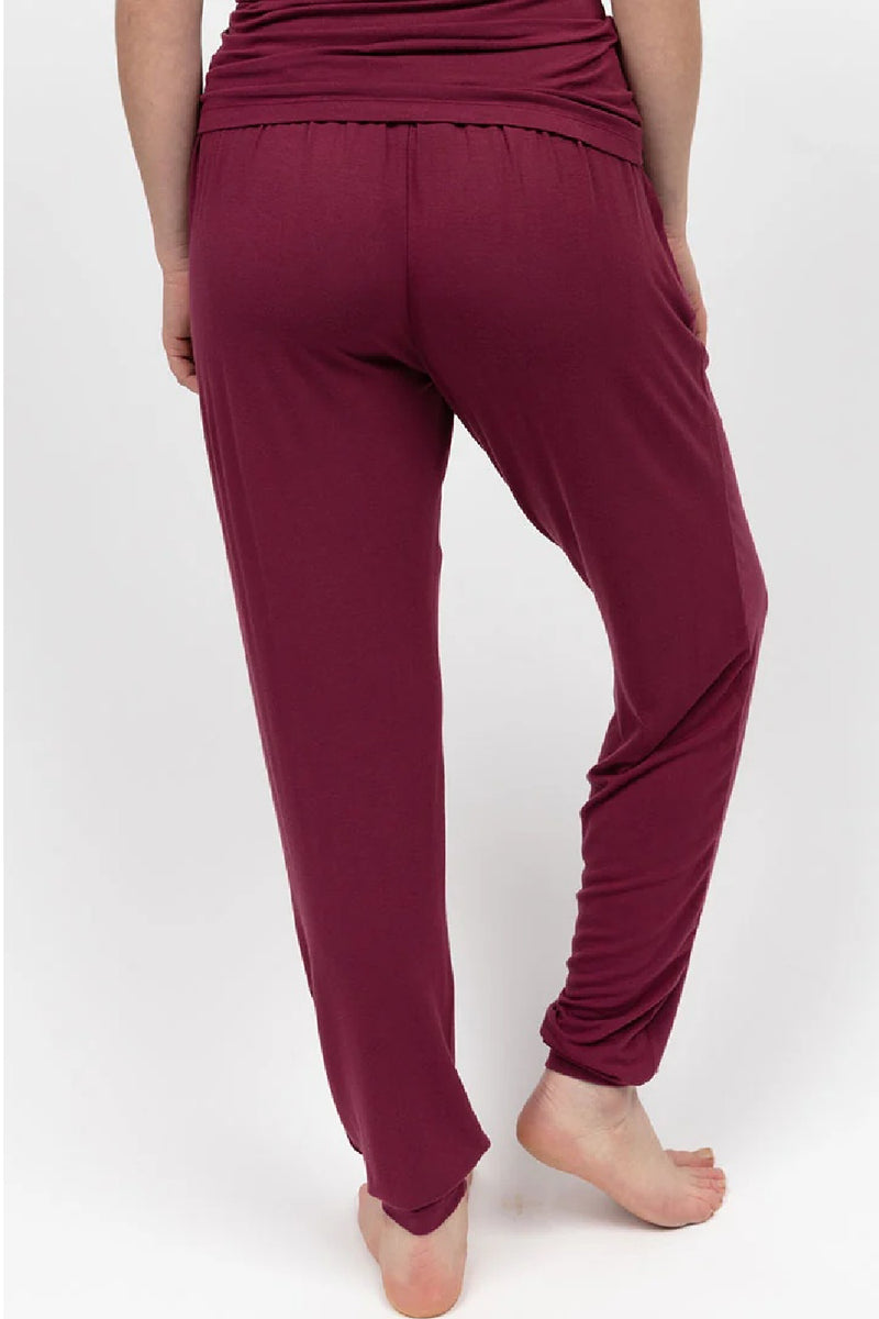 Cyberjammies Yasmin Jersey Pyjama Bottoms, Oxblood (5088)