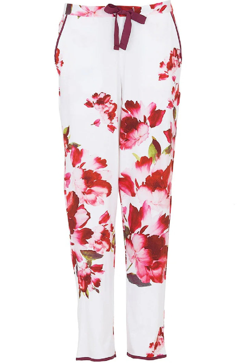 Cyberjammies Isabella PJ Pant, Oxblood Mix Floral (5117)