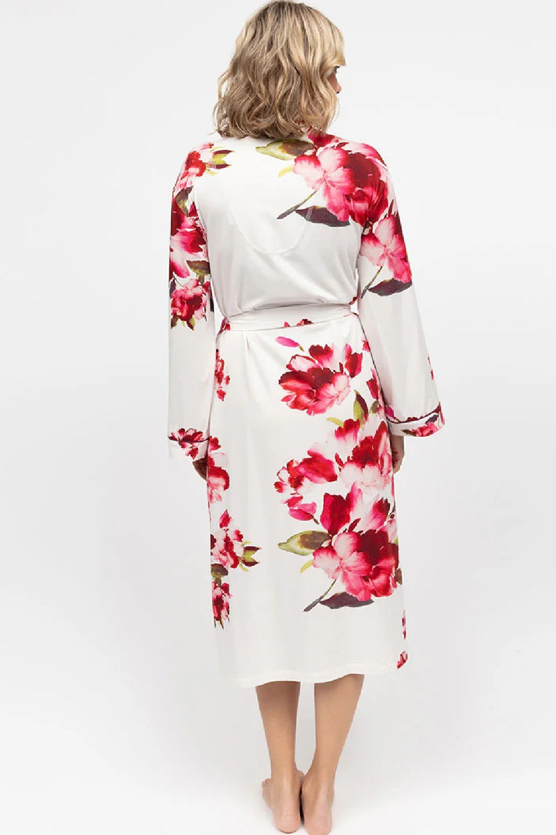 Cyberjammies Isabella Robe, Oxblood Mix Floral (5119)