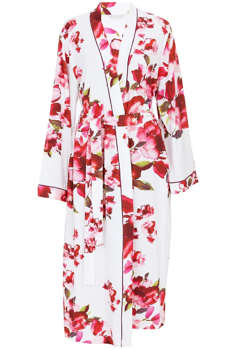 Cyberjammies Isabella Robe, Oxblood Mix Floral (5119)