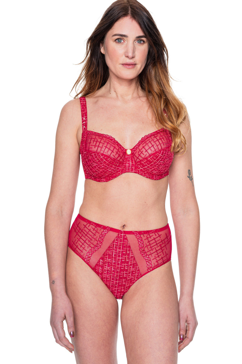 Louisa Bracq Tweegy Full Brief, Red (53550)
