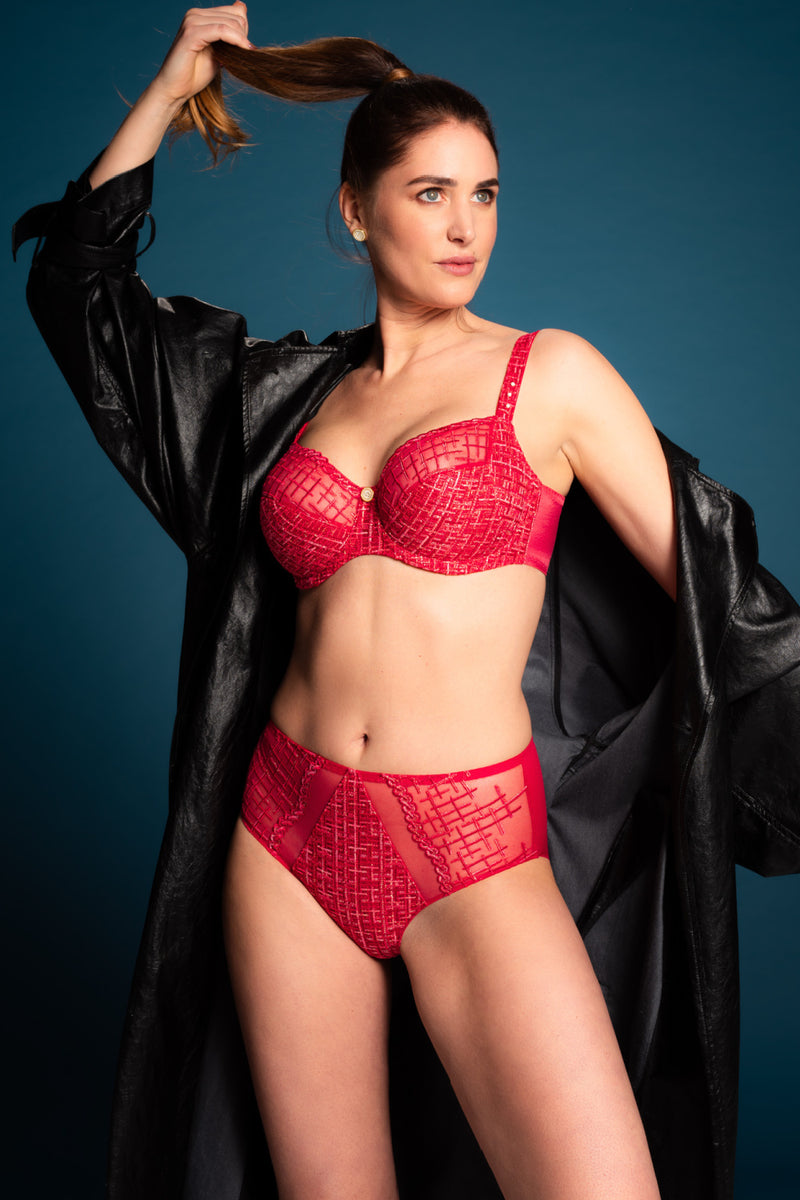 Louisa Bracq Tweegy Full Brief, Red (53550)