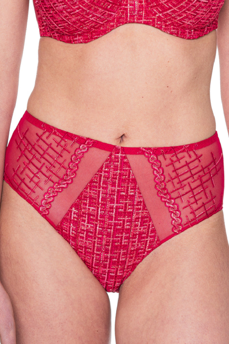 Louisa Bracq Tweegy Full Brief, Red (53550)