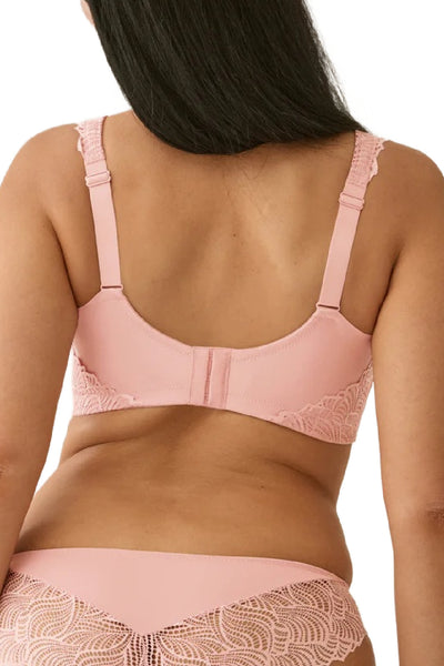 Naturana Wireless Bra with Side Smoother Effect and Lace, Pink Rose (5675)