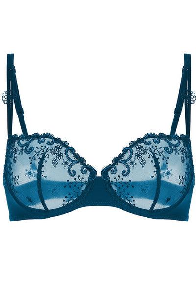 Simone Perele DELICE Sheer Demi Bra, Prestige Blue (12X330)