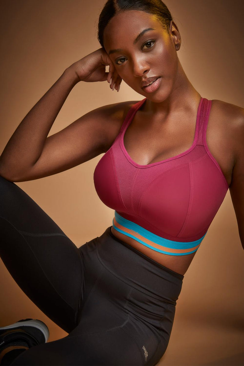 Panache Non-Wired Sports Bra, Cranberry (7341B)