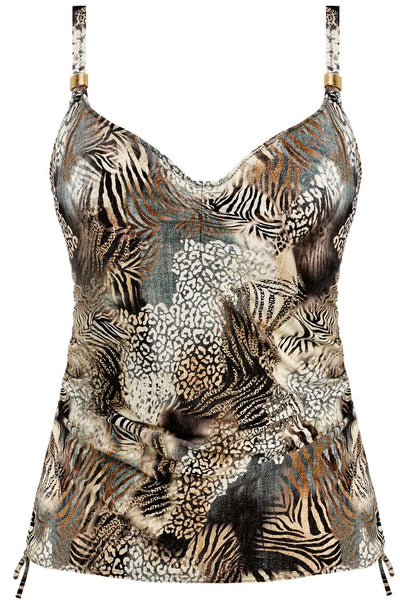 Fantasie Seraya Sands Adjustable Side Tankini Top, Monochrome (FS503751)