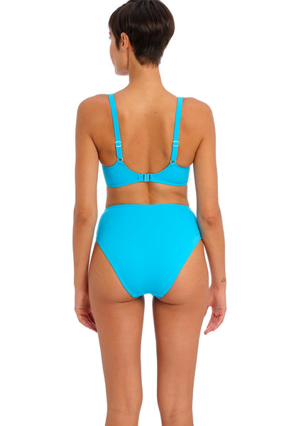 Jewel Cove High Waist Bottom AS7236 Plain Turquoise