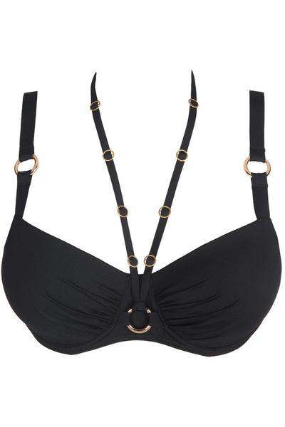 PrimaDonna Damietta Padded Balcony Swim Bikini, Black (4011616)