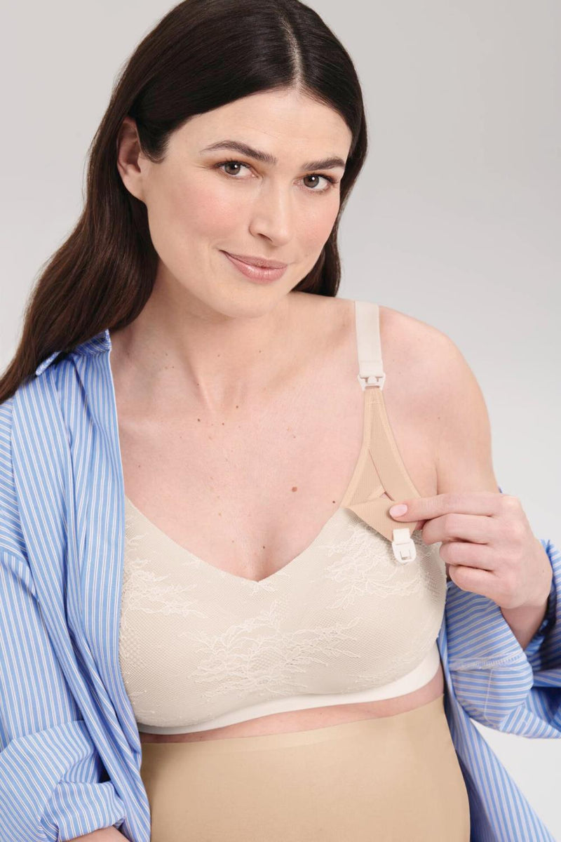 Anita Essential Lace Moulded Cups Nursing Bra, Crystal (5057)