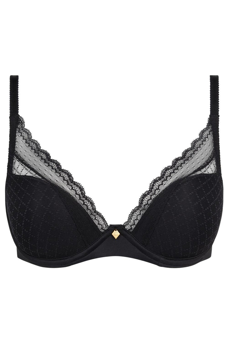 Chantelle Norah Chic Plunge T-Shirt Bra, Black (C16MNA)