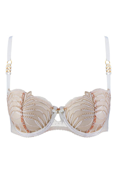 Aubade Hypnolove Half-Cup Bra, Gold feather (LDF14)