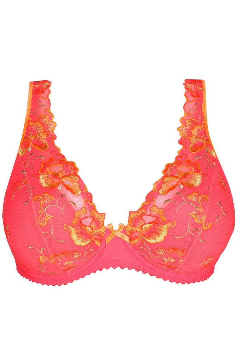 PrimaDonna Devdaha Half Padded Plunge Bra, Tropicana (0163442)