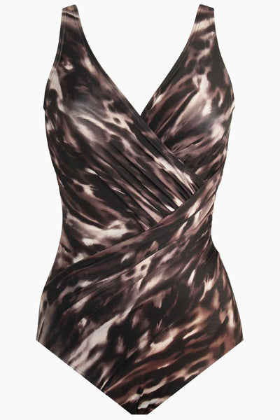 Miraclesuit Tempest Oceanus Swimsuit 6559688 Brown Multi
