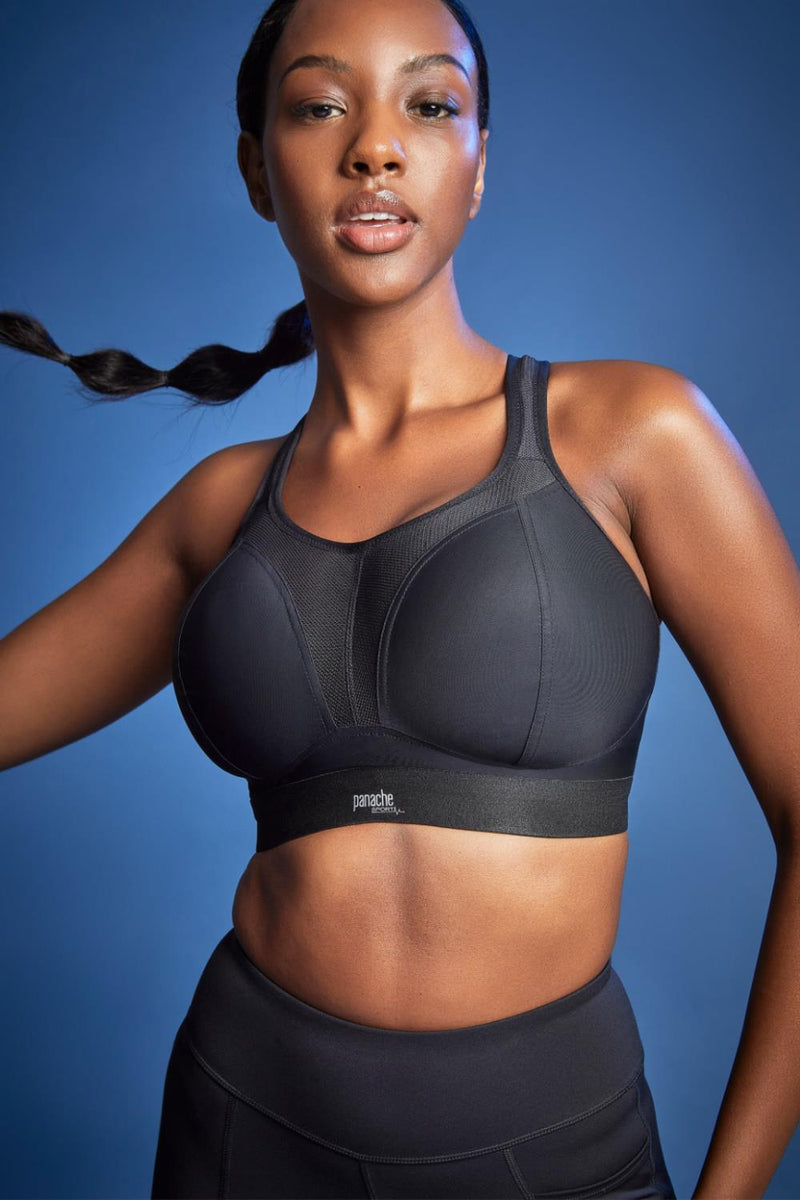 Panache Non-Wired Sports Bra, Black (7341B)