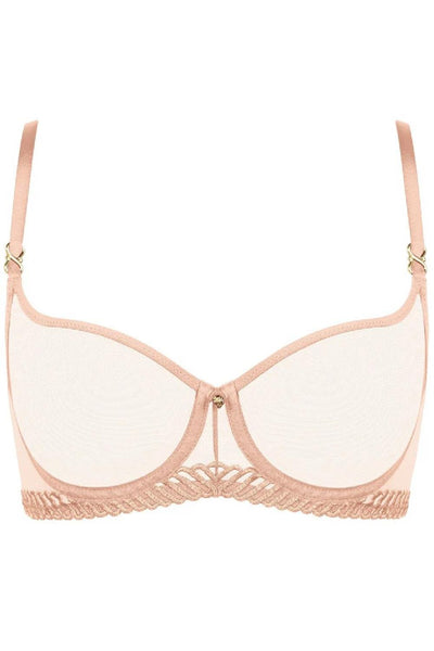 Aubade Sheer Emotion Half-Cup Bra, Sand (4MF14)