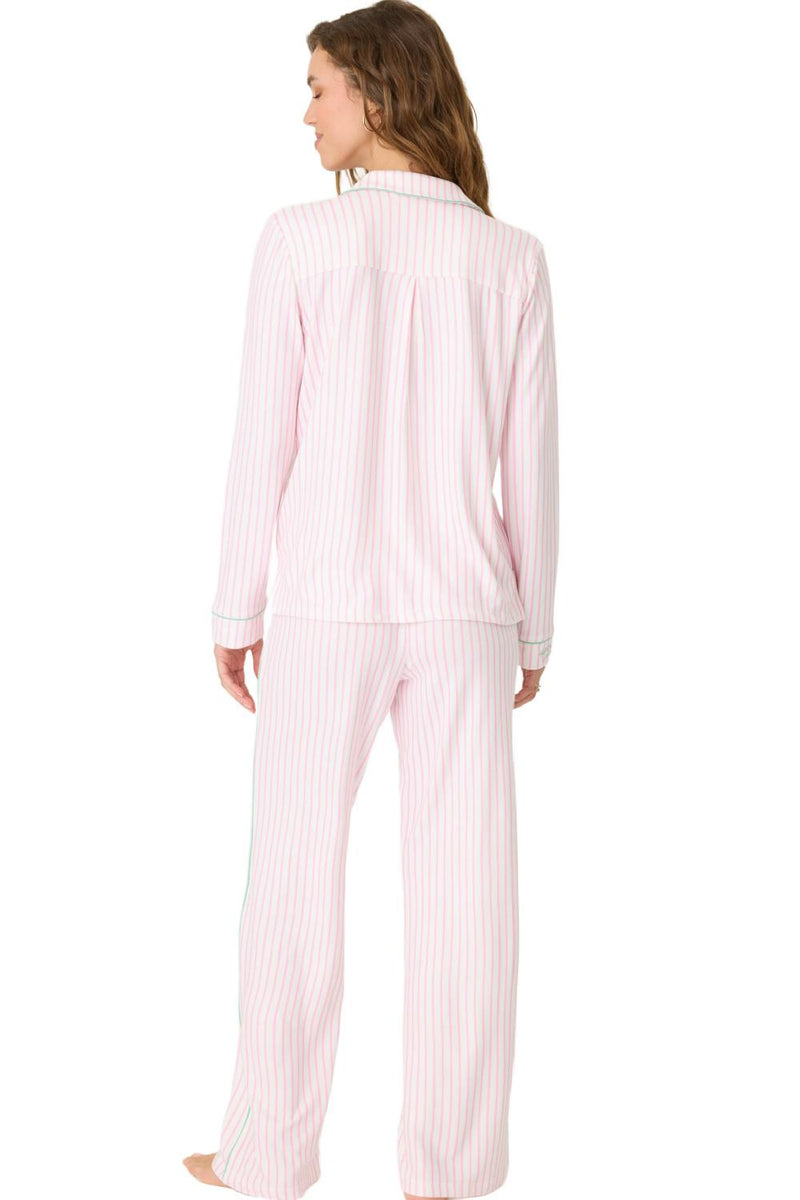PJ Salvage Happiest On The Court Pickleball Striped PJ Set, Ivory (RSHCPJ-SP25)