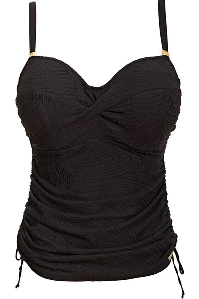Fantasie Ottawa Twist Tankini Top, Black (FS6356)