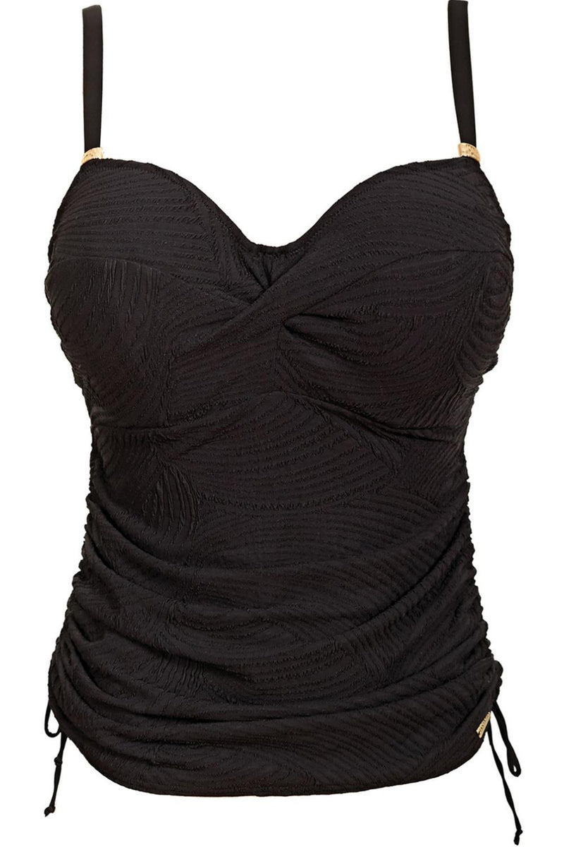 Fantasie Ottawa Twist Tankini Top, Black (FS6356)