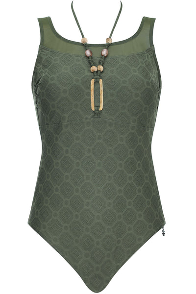 Sunflair Mastectomy Swimsuit, Dark Green (62023)
