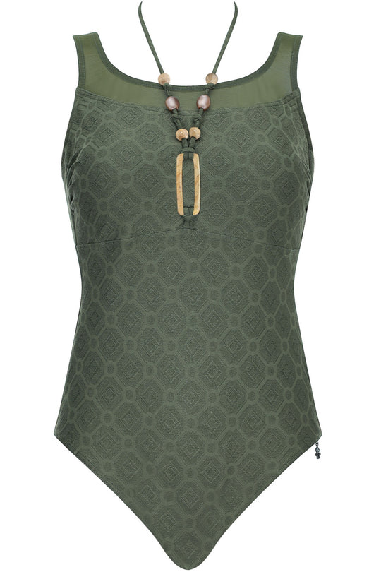 Sunflair Mastectomy Swimsuit, Dark Green (62023)