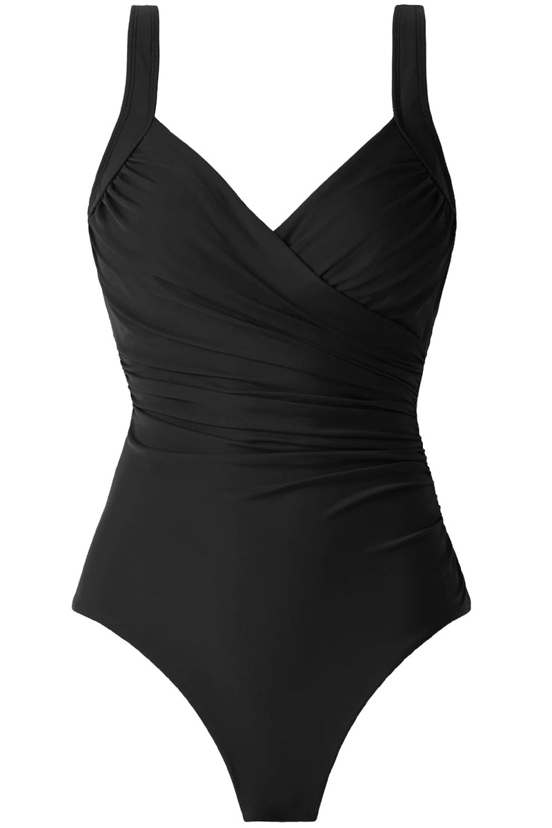 Miraclesuit Plus Size Sanibel One Piece Swimsuit, Black (6518963W)