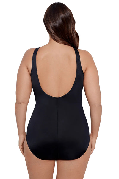 Miraclesuit Plus Size Oceanus One Piece Swimsuit, Black (6519088W)