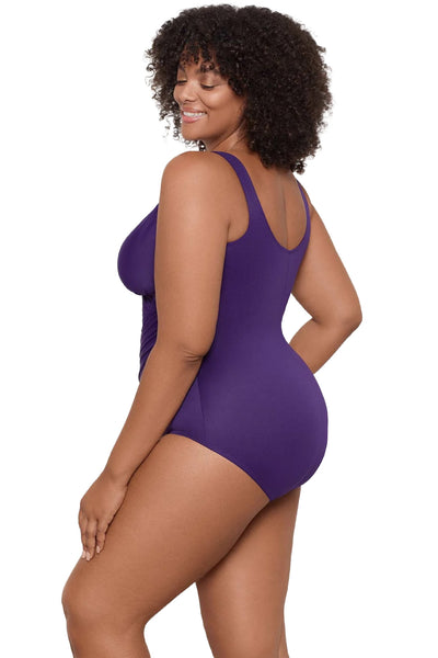 Miraclesuit Plus Size Oceanus One Piece Swimsuit, Mulberry (6519088W)