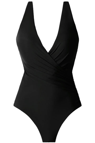 Miraclesuit Wrapsody One Piece Swimsuit, Black (6523049)