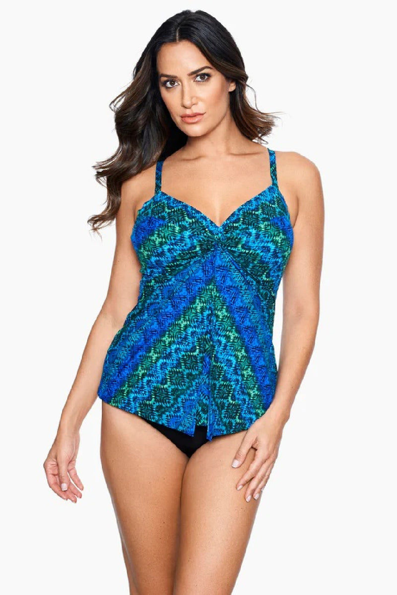 Miraclesuit Love Knot Tankini Top, Ocean Ombre (6537547)