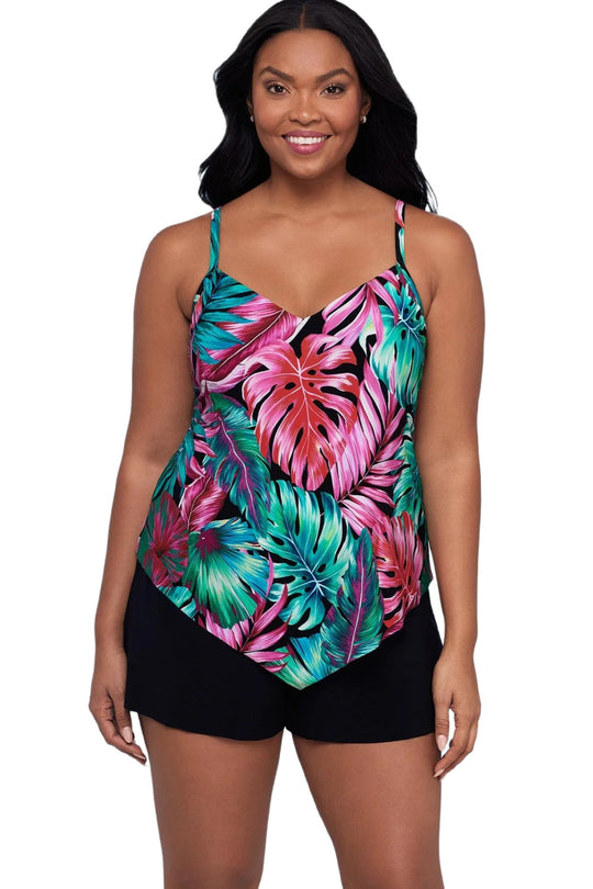 Trimshaper Hank Hot Tropics Romper, Multi (6551039)
